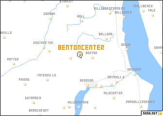 map of Benton Center