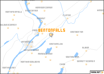 map of Benton Falls