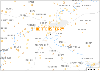 map of Bentons Ferry