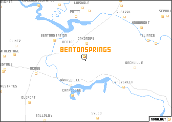 map of Benton Springs