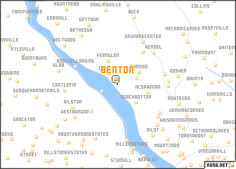 map of Benton