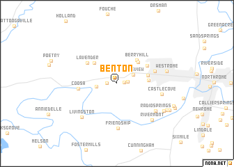 map of Benton