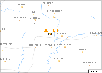 map of Benton