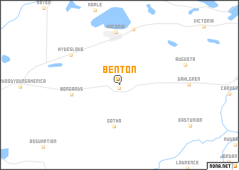 map of Benton