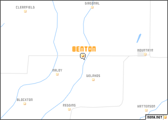 map of Benton