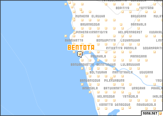 map of Bentota