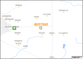 map of Bentown