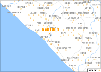 map of Ben Town