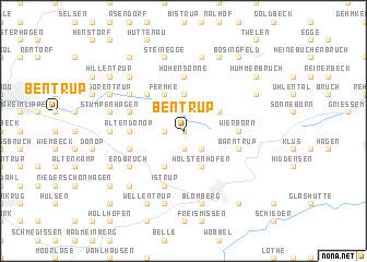 map of Bentrup