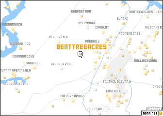 map of Bent Tree Acres