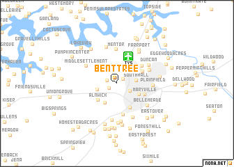 map of Bent Tree