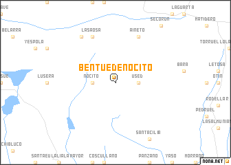 map of Bentué de Nocito