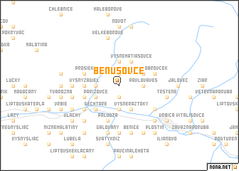 map of Beňušovce