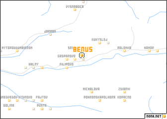 map of Beňuš