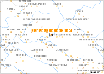 map of Benvār-e Bābā Aḩmadī