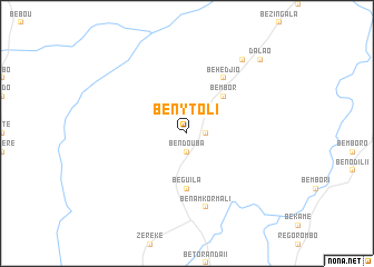 map of Beny-Toli