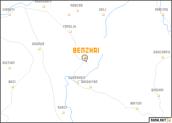 map of Benzhai