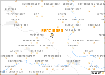 map of Benzingen