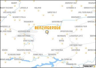 map of Benzingerode