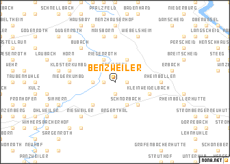 map of Benzweiler