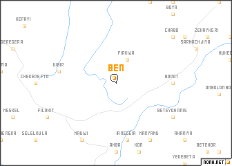 map of Bēn