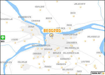 map of Beograd