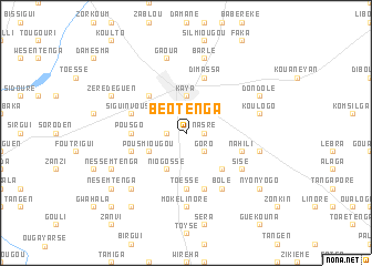 map of Bèotenga