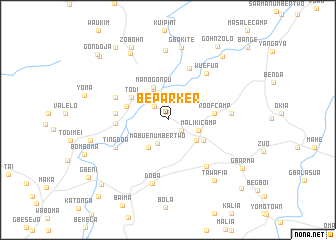 map of Be Parker