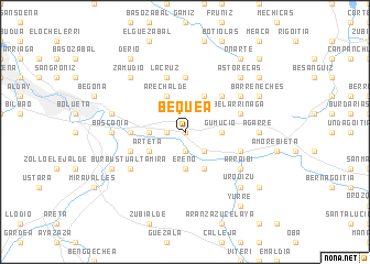 map of Bequea