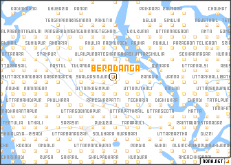 map of Berādānga