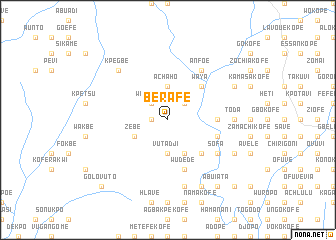 map of Berafe