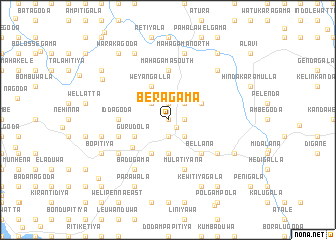 map of Beragama