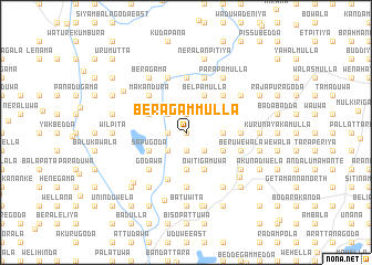 map of Beragammulla