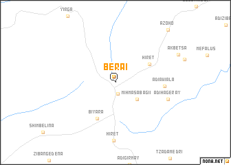 map of Berai