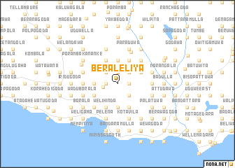 map of Beraleliya