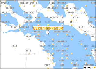 map of Béramkaragoua