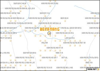 map of Beranang