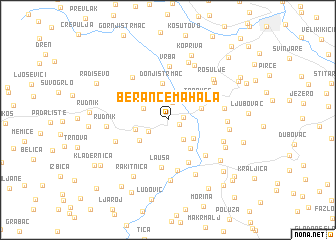 map of Berance Mahala