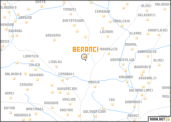 map of Beranci