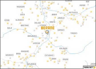 map of Berane