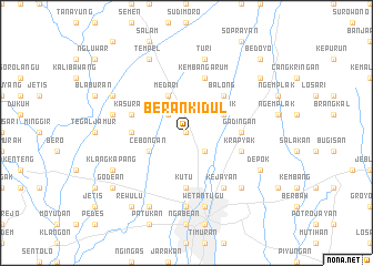 map of Beran-kidul