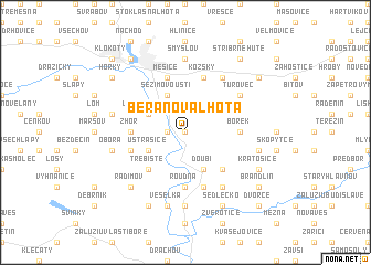 map of Beranova Lhota