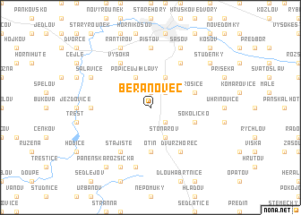 map of Beranovec