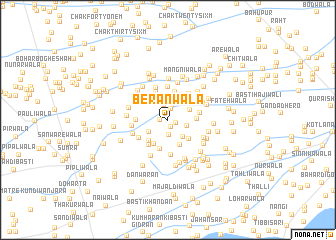 map of Berānwāla