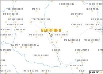 map of Berapaka