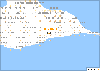 map of Bérard