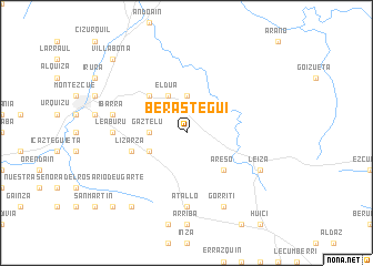 map of Berástegui