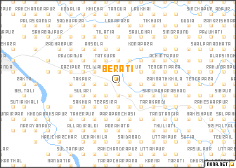 map of Berāti