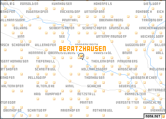 map of Beratzhausen