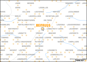 map of Bérauds